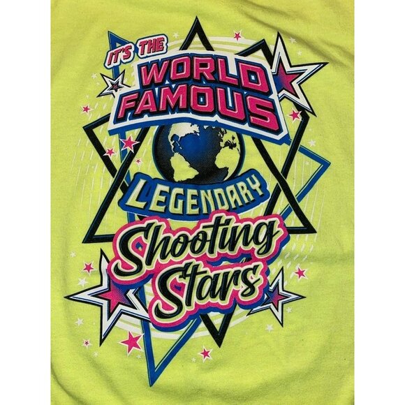 World Cup Shooting Stars Cheer Tee Bright Yellow Graphic T-Shirt - Picture 4 of 4